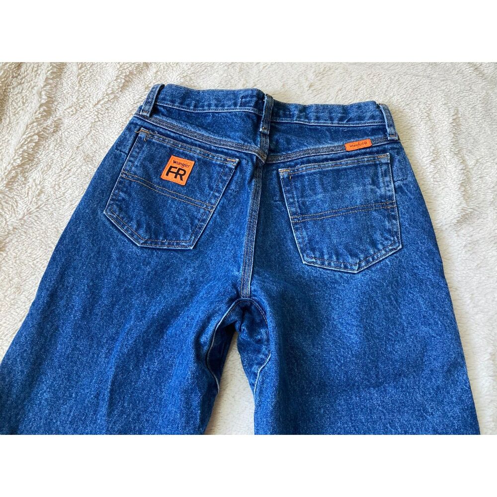 Wrangler Riggs Workwear Flame Resistant Jeans Men's Size 28x33.5 Dark Wash HRC2